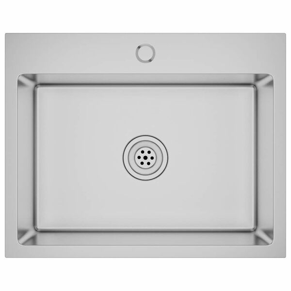 vidaXL Handmade Kitchen Sink Stainless Steel