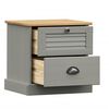 vidaXL Bedside Cabinet Grey