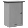 vidaXL Bathroom Furniture Set Gray Solid pinewood and engineered wood