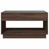 vidaXL Coffee Table Brown Oak Engineered wood, Glass Large Coffee Table
