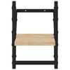 vidaXL Wall Shelf Set of 2 Sonoma Oak Engineered wood, Metal