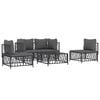 vidaXL Garden Lounge Set Anthracite Woven fabric Medium Modular