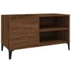 vidaXL Record Cabinet Brown Oak Engineered Wood Medium Cabinet