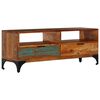 vidaXL Tv Stand Multicolour Solid reclaimed wood and metal Medium