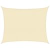 vidaXL Sunshade Sail 1.75 oz/ft² Cream 19.7x23.0' HDPE