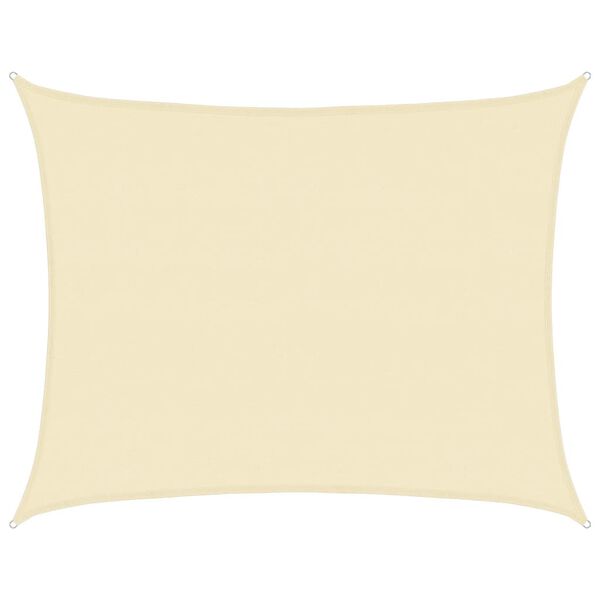 vidaXL Sunshade Sail 1.75 oz/ft² Cream 19.7x23.0' HDPE