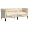 vidaXL Sofa Set Cream 20% linen, 10% cotton, 30% polyester, 40% viscose