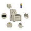 vidaXL Stand Up Massage Recliner Chair Cream