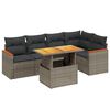 vidaXL Garden Sofa Set Grey
