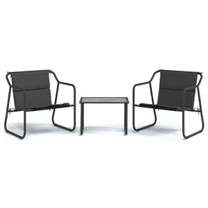 vidaXL Garden Lounge Set Anthracite Powder-Coated Steel Standard Durable