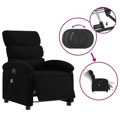 Diagram of recliner with circular control dial and reclining mechanism highlighted