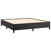 vidaXL Bed Frame Black Faux leather California King Bed Frame