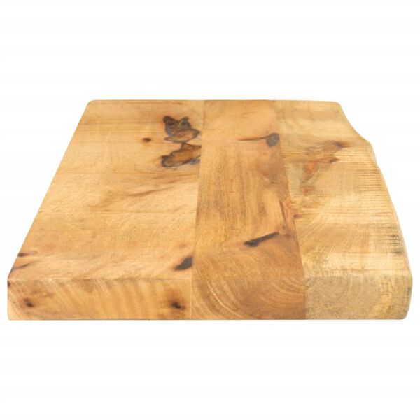 vidaXL Table Top Natural wood Solid rough mango wood 31.5x7.9x1.0 in