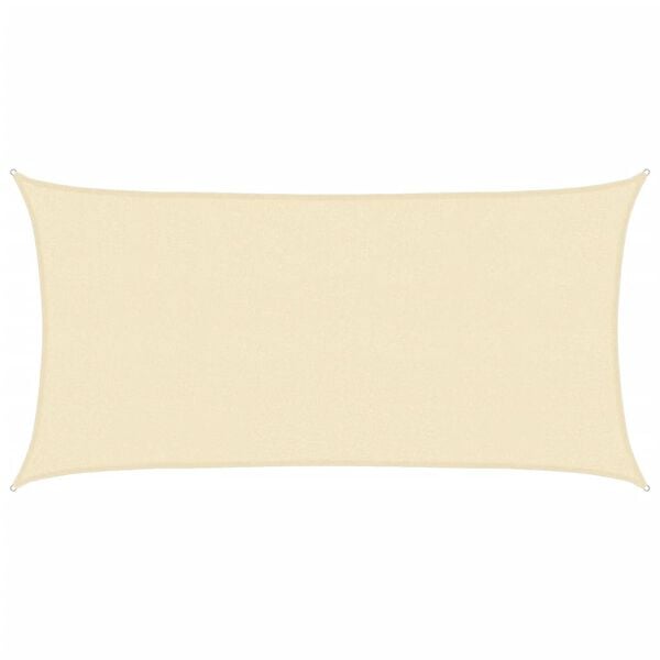 vidaXL Sunshade Sail HDPE Rectangular 6.6'x13.1' Cream