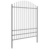 vidaXL Garden Fence Grey 66.93 x 88.58 in Powder-Coated Steel