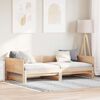 vidaXL Pull-out Day Bed Brown 80.12 x 72.44 x 22.24 in Solid Pine Wood