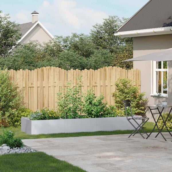 vidaXL Planter Galvanized steel Large Durable Rectangular Modern