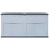 vidaXL Patio Storage Box 84.5 gal Gray Black