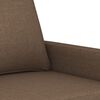 vidaXL Sofa Chair Brown Fabric (100% Polyester), Metal, Textilene Single
