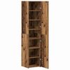vidaXL Highboard 2 pcs Old Wood 15.75 x 16.73 x 72.83 in