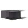 vidaXL Coffee Table High gloss gray Engineered wood Medium Coffee Table
