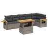 vidaXL Garden Sofa Set Grey