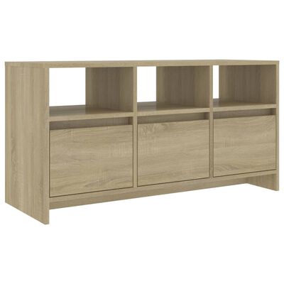 vidaXL TV Stand Sonoma Oak 40.2"x14.8"x20.7" Engineered Wood