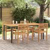 vidaXL Outdoor Tables natural and black 70.9" x 35.4" x 29.5