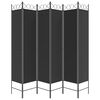 vidaXL 6-Panel Room Divider Black 94.5"x78.7" Fabric
