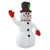 vidaXL Inflatable Snowman Multicolor Oxford fabric with PU coating