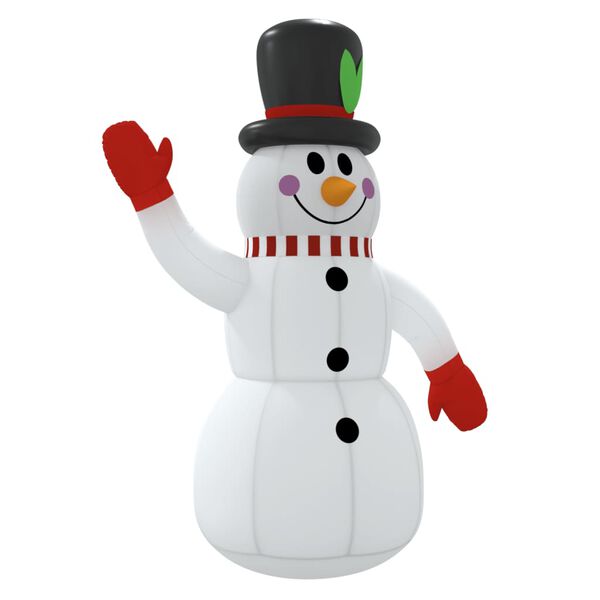 vidaXL Inflatable Snowman Multicolor Oxford fabric with PU coating
