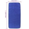 vidaXL Beach Towel Set of 6 Royal Blue 84% cotton, 16% polyester