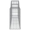 vidaXL Gabion Basket Set of 20 Silver Galvanized iron