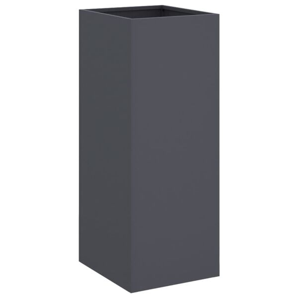 vidaXL Planter Anthracite Cold-rolled steel Medium Durable Planter