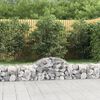 vidaXL Gabion Basket Set of 14 Silver Galvanized Iron