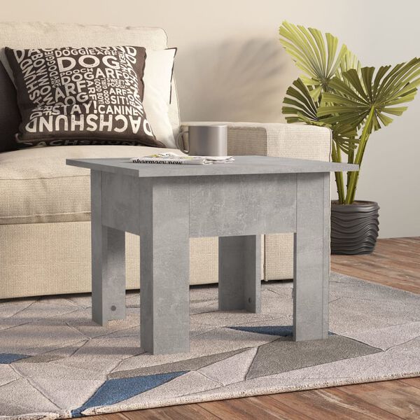vidaXL Coffee Table Concrete Grey Engineered Wood Small Coffee Table