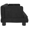 vidaXL Kids Sofa Black Velvet, Pine Wood, Foam Mini Durable Kids Sofa