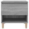 vidaXL Bedside Table Gray sonoma Engineered wood 19.7 in Storage