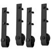 vidaXL Sliding Door Hardware Kits 2 pcs 72.0 " Steel Black (2x145264)