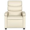 vidaXL Electric Massage Recliner Chair Cream