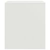 vidaXL Bedside Cabinet White Cold-rolled steel Small Bedside Cabinet