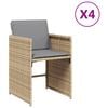 vidaXL Patio Chair Mix beige