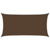 vidaXL Sunshade Sail 1.75 oz/ft² Brown 8.2x14.8' HDPE