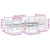 vidaXL Garden Sofa Set Reddish-brown Solid Douglas Fir Wood 7 piece set
