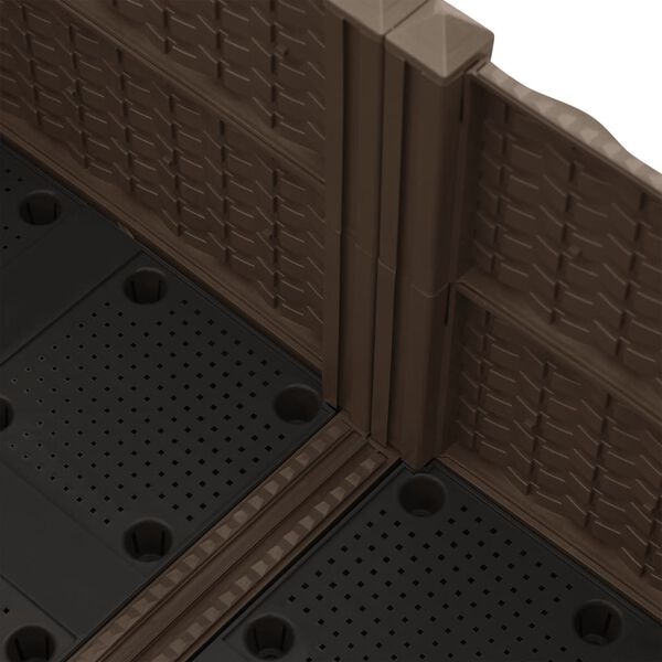 vidaXL Raised Bed Brown Polypropylene Medium Durable Raised Bed