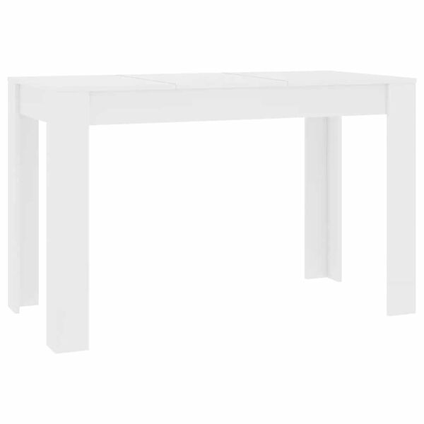 vidaXL Dining Table White Engineered wood 47.2 x 23.6 x 29.9 in