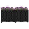vidaXL Raised Bed Black Polypropylene Medium Durable Raised Bed