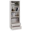 vidaXL Highboard White Solid pinewood, MDF Standard Highboard