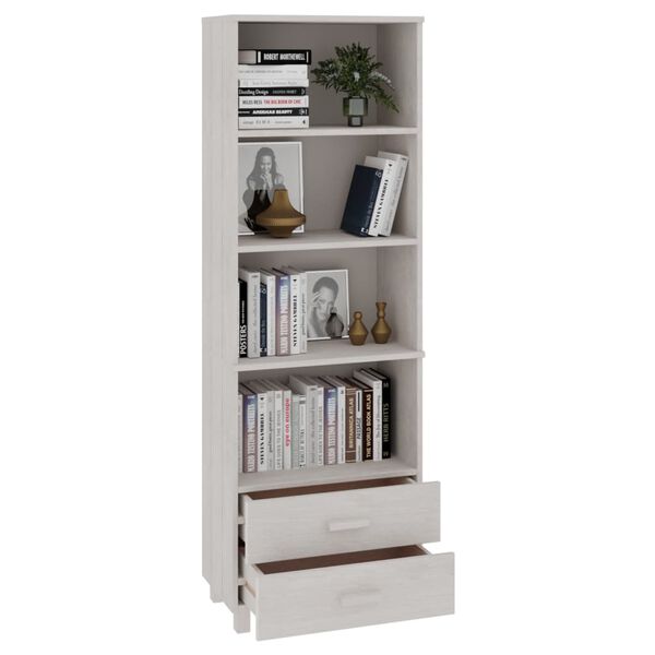 vidaXL Highboard White Solid pinewood, MDF Standard Highboard