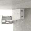vidaXL Wall-mounted Bedside Cabinet Concrete gray Engineered wood